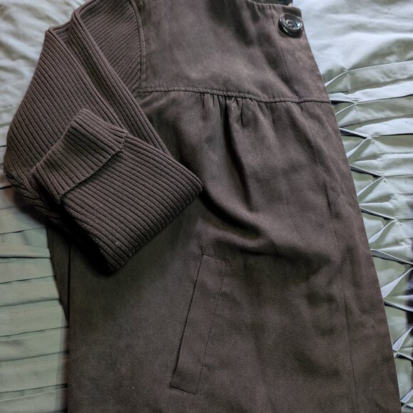 Studio SW works brown suede jacket/blazer size 24W - Picture 3 of 4